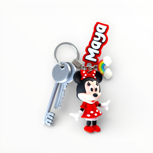 Kids Charmies – Minnie Mouse Personalised Keyring