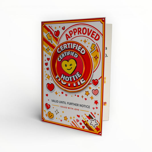Love Edition Cardies – Certified Hottie Valentine’s Card