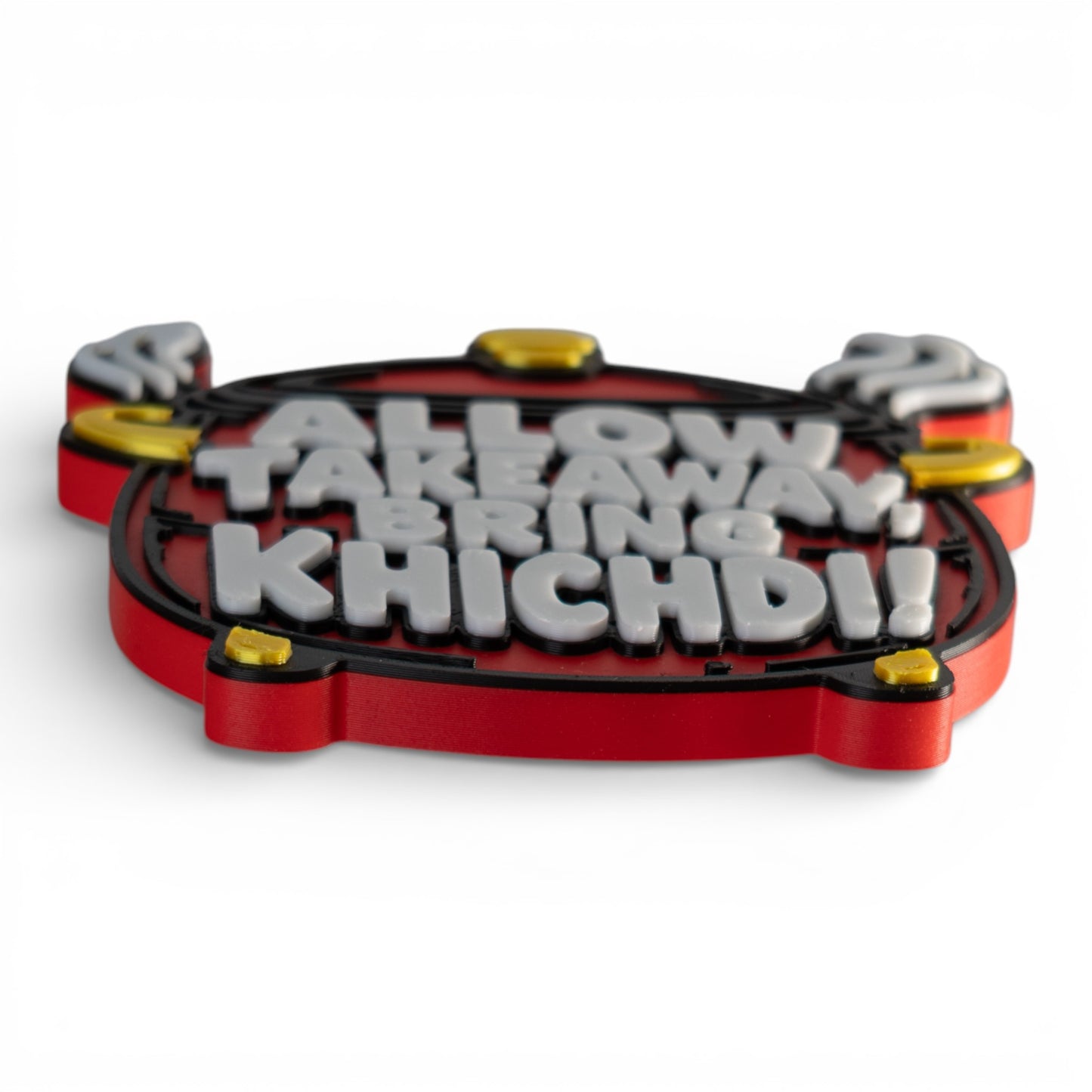 Allow Takeaway, Bring Khichdi – Fridge Magnet