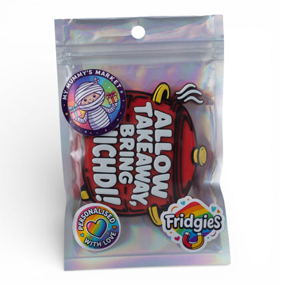 Allow Takeaway, Bring Khichdi – Fridge Magnet