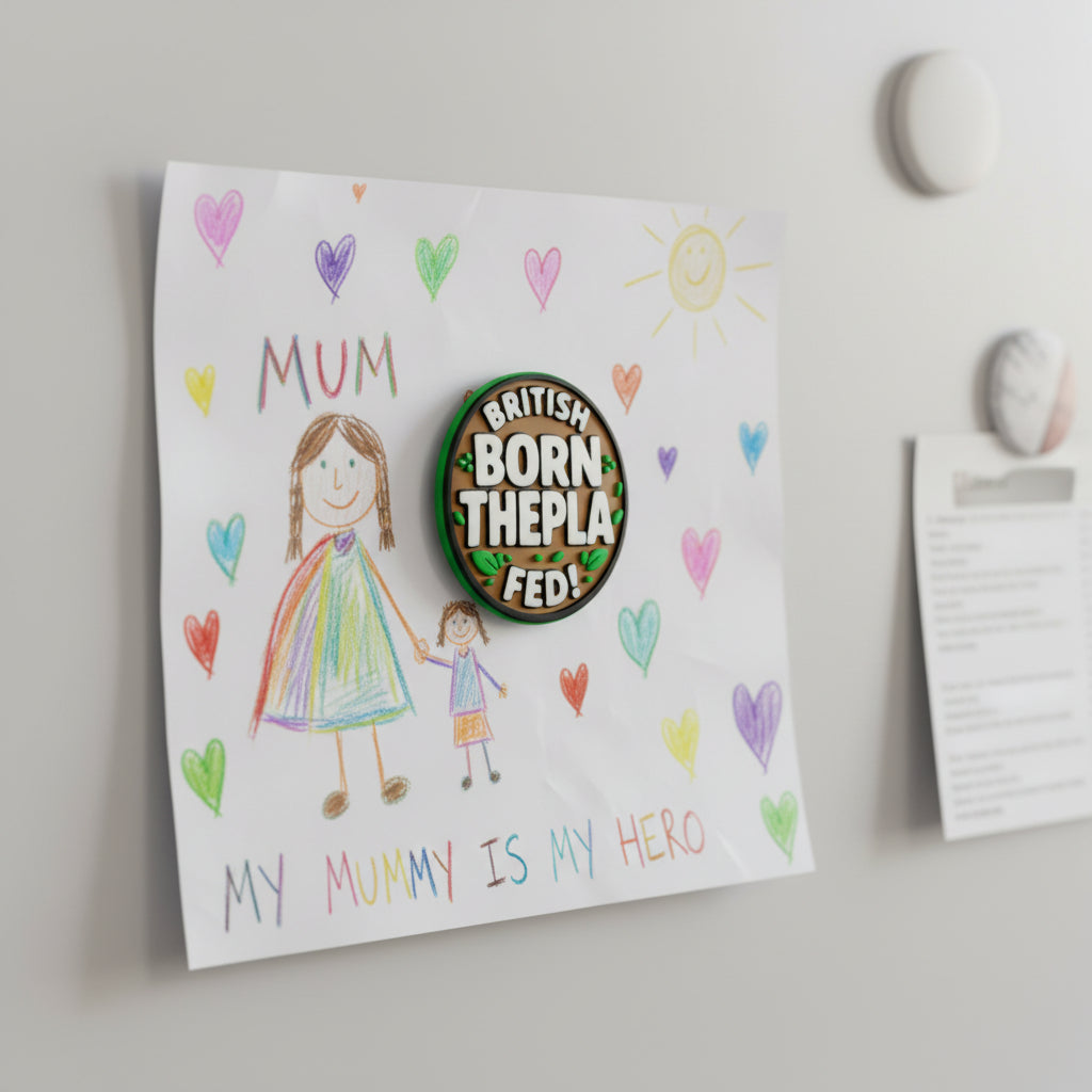 British Born Thepla Fed – Fridge Magnet