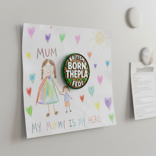 British Born Thepla Fed – Fridge Magnet
