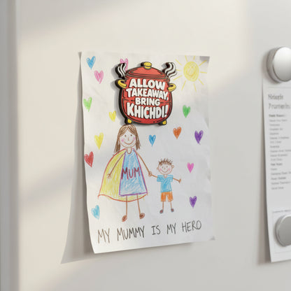 Allow Takeaway, Bring Khichdi – Fridge Magnet