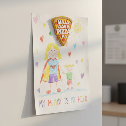 Maja Aave Pizza Ma – Fridge Magnet
